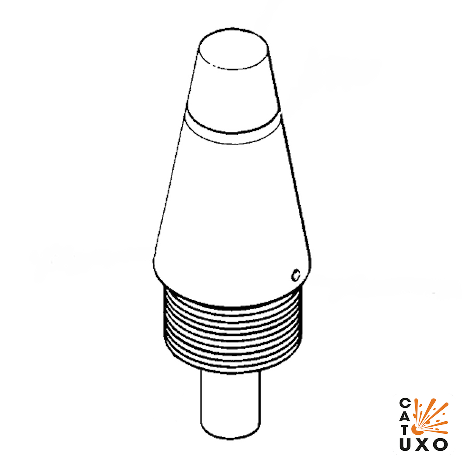 CAT-UXO - 23mm oz vya projectile